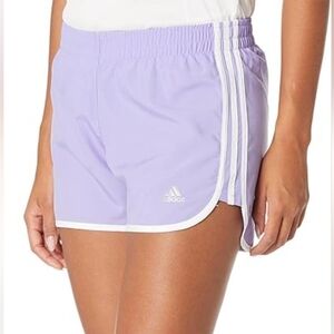 Adidas Lavender 4" Running Shorts Size L EUC **